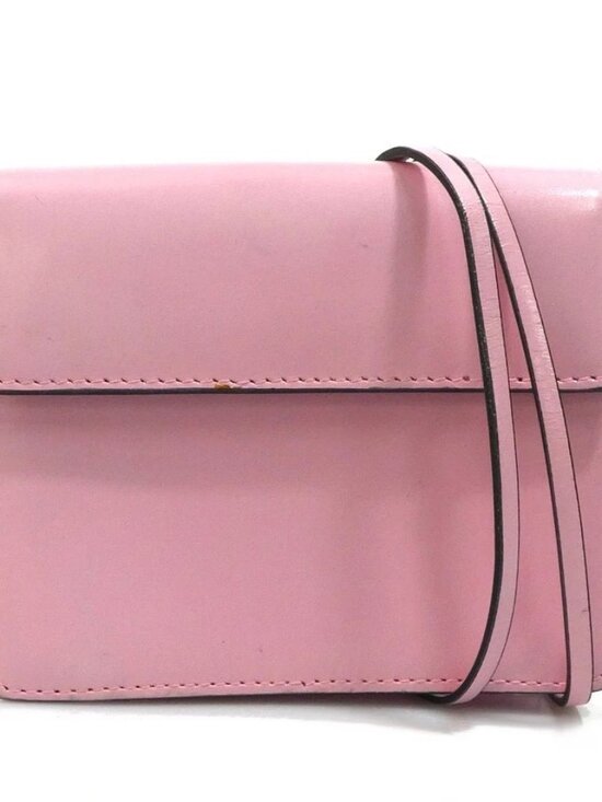 Prada Handbags - Auth PRADA Pochette Pink Leather/Silvertone - e61826a